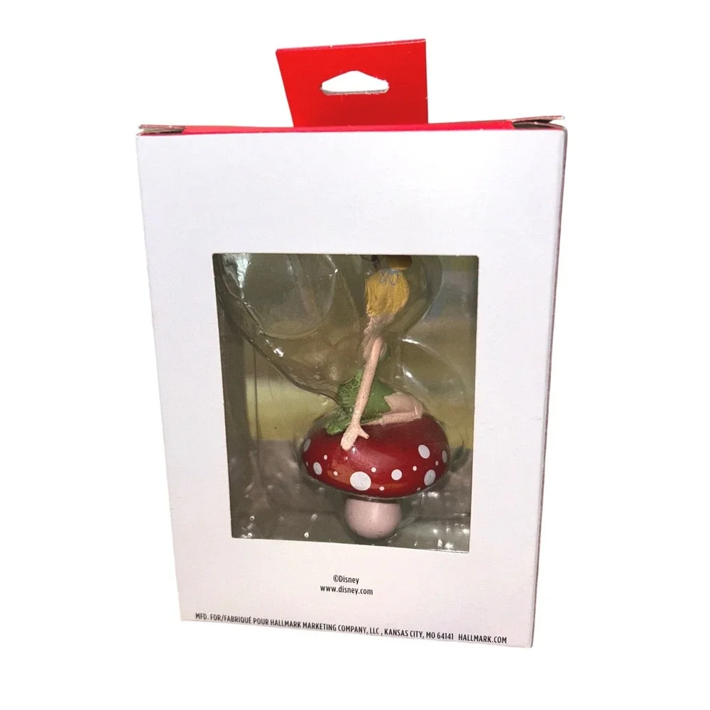Hallmark Disney Tinker Bell on Mushroom Christmas Tree‎ Ornament  New